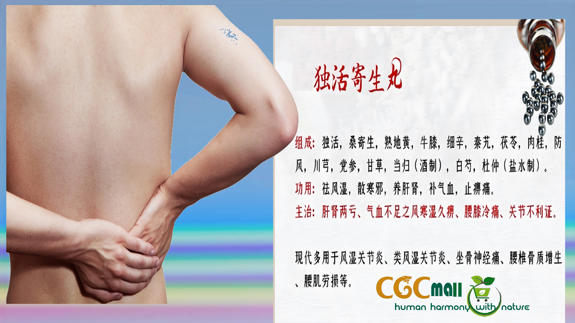 Modernized classic formulas forMusculoskeletal Pain